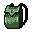  green backpack